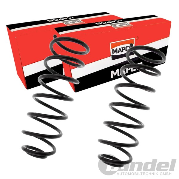 2X Mapco Fahrwerksfeder Federn Hinten Links+Rechts Passend FüR Seat Toledo VW GO-image