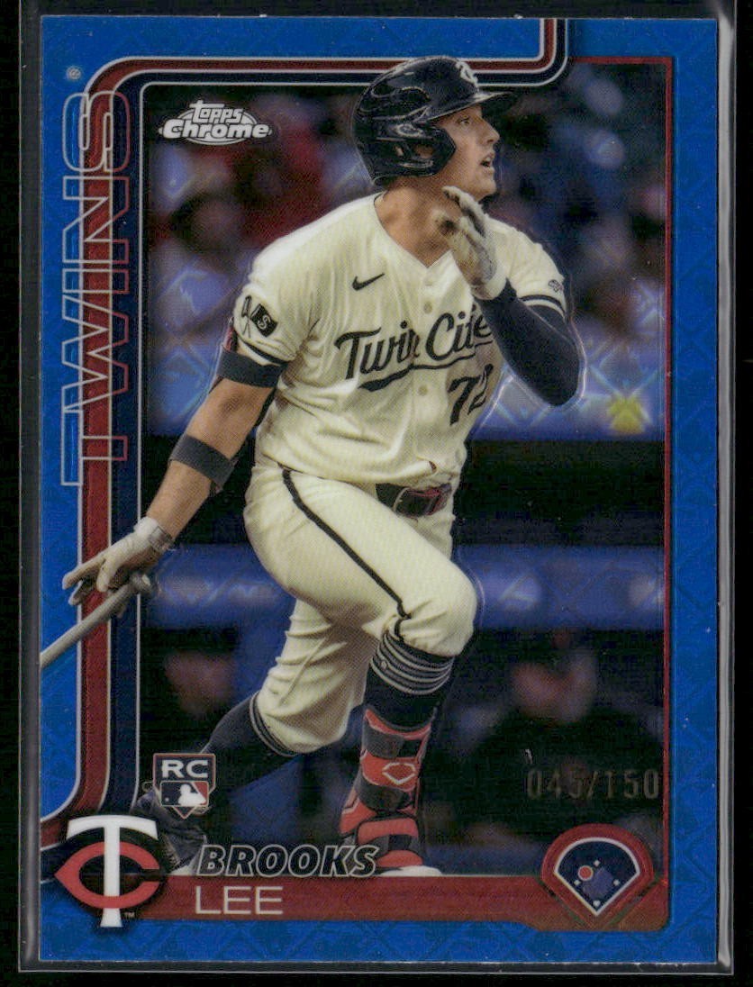 2025 Topps Chrome Logofractor Brooks Lee #234 Blue Refractor /150 (RC)