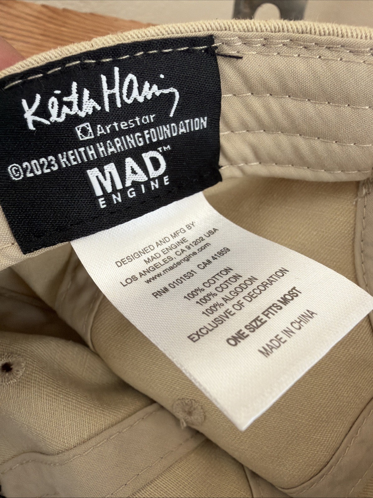 Keith Haring Snapback Hat Mad Engine Dancing Figu… - image 4