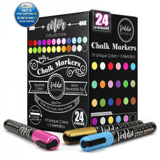 Loddie Doddie Chalk Markers - Pack of 24, 6mm 1 Count (Pack 24), Glass