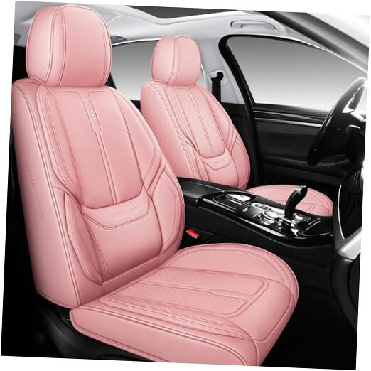 Full Coverage Leather Car Seat Covers Full Set Universal Fit for Most Cars