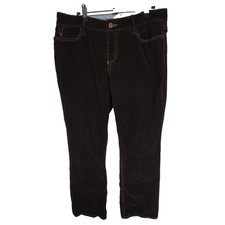 Vtg Eddie Bauer Womens Sz 10 Corduroy Pants Brown 90s Academia Preppy Y2k 2000s