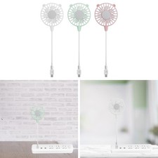 USB Fan Mini Portable 360 Rotation Desktop Home Flexible Neck Cooling Speed