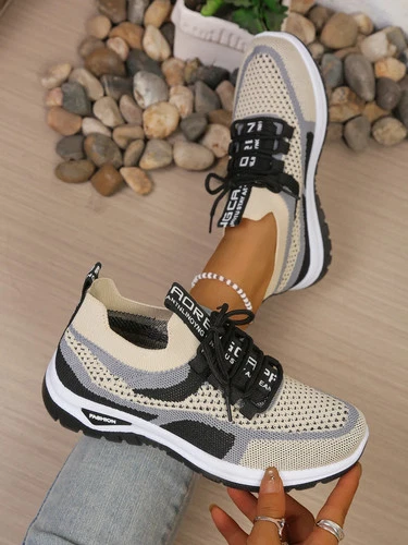Women's Lightweight Mesh Walking Shoes Casual Breathable Lace Up Sneakers - Picture 14 of 22