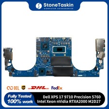 For Dell XPS 17 9710 Precision 5760 Motherboard Intel Xeon nVidia RTXA2000 M2D27