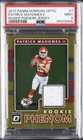 2017 PANINI DONRUSS OPTIC ROOKIE PHENOM JERSEY #7 PATRICK MAHOMES II RC PSA 9