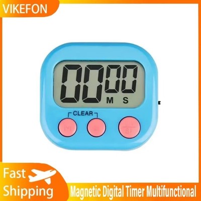 Magnetic Digital Kitchen Timer LCD Display Multifunction Countdown Clock