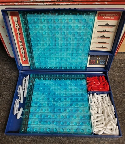 1 Vintage Battleship Game Board & Pieces Complete Milton Bradley MINT CONDITION