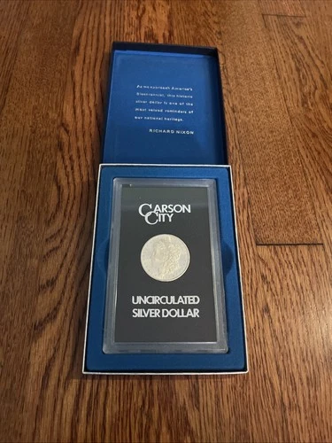 1884-CC CARSON CITY UNCIRCULATED MORGAN SILVER DOLLAR W/ COA