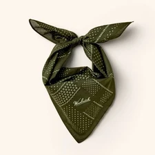 Woolrich x Target 🌲 Dark Green Graphic Print Cotton Bandana NEW
