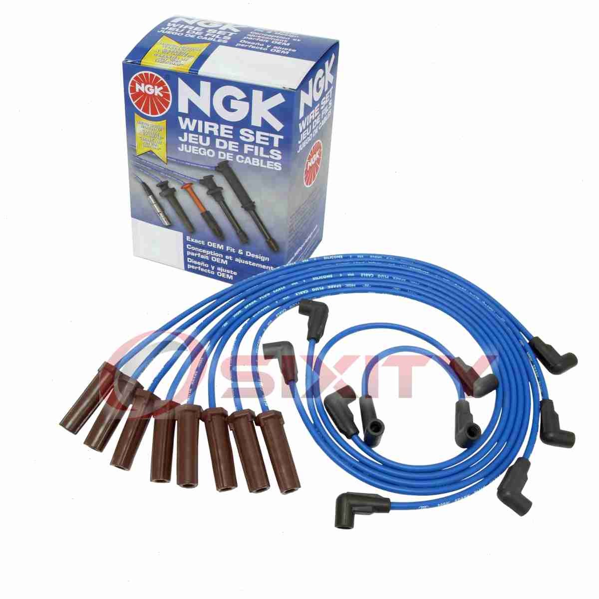 1 pc NGK Spark Plug Wire Set for 1994-1995 Chevrolet K2500 Suburban 7.4L V8 ow