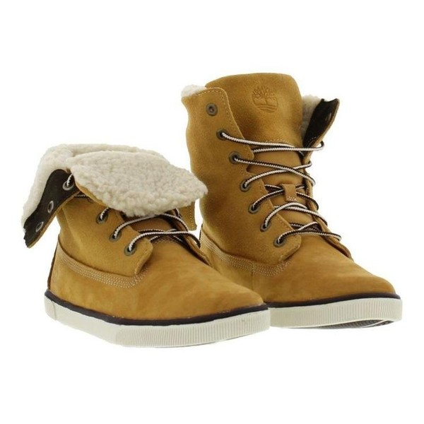 Women Timberland Boots Beige Suede 37.5