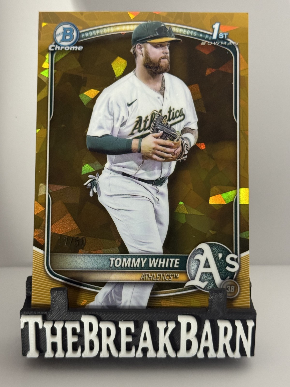 2025 Bowman Chrome 1st GOLD /50 Tommy White 1st SAPPHIRE ATHLETICS