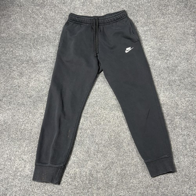 #ad #ad Nike Sweatpants Mens Medium Black Club Fleece Joggers Pockets FLAW BV2671 010 $9.99