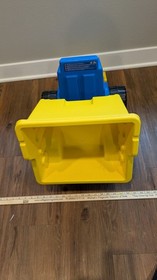 Vintage Lego Duplo Heavy Loader 2225 - Blue Storage Truck Dozer Tipper Bucket