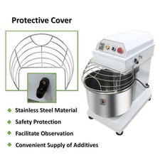 Commercial Electric Flour Mixer Machine 30QT Dual-Speed Spiral Dough Mixer 110V