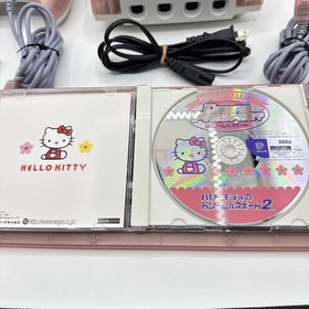 Sega Hello Kitty Dreamcast Skeleton Pink Game Console Retro Game Video Game