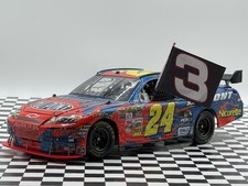 2007 Jeff Gordon 76th Phoenix Win Ties Earnhardt NASCAR Flag Display 1:24 NO CAR