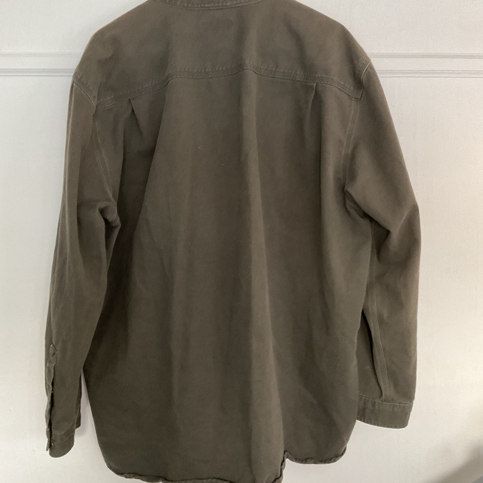 Carhartt Men's Long Sleeve Original Fit Dark Green Button Down Shirt Size 2XL thumbnail 2