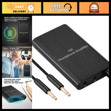 HiFi Headphone Amplifier, 3.5mm Stereo Audio Amp with Gain Switch, High Quality
