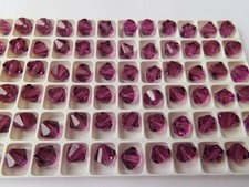 36 Preciosa Machine Cut Bicone Beads 8mm Amethyst