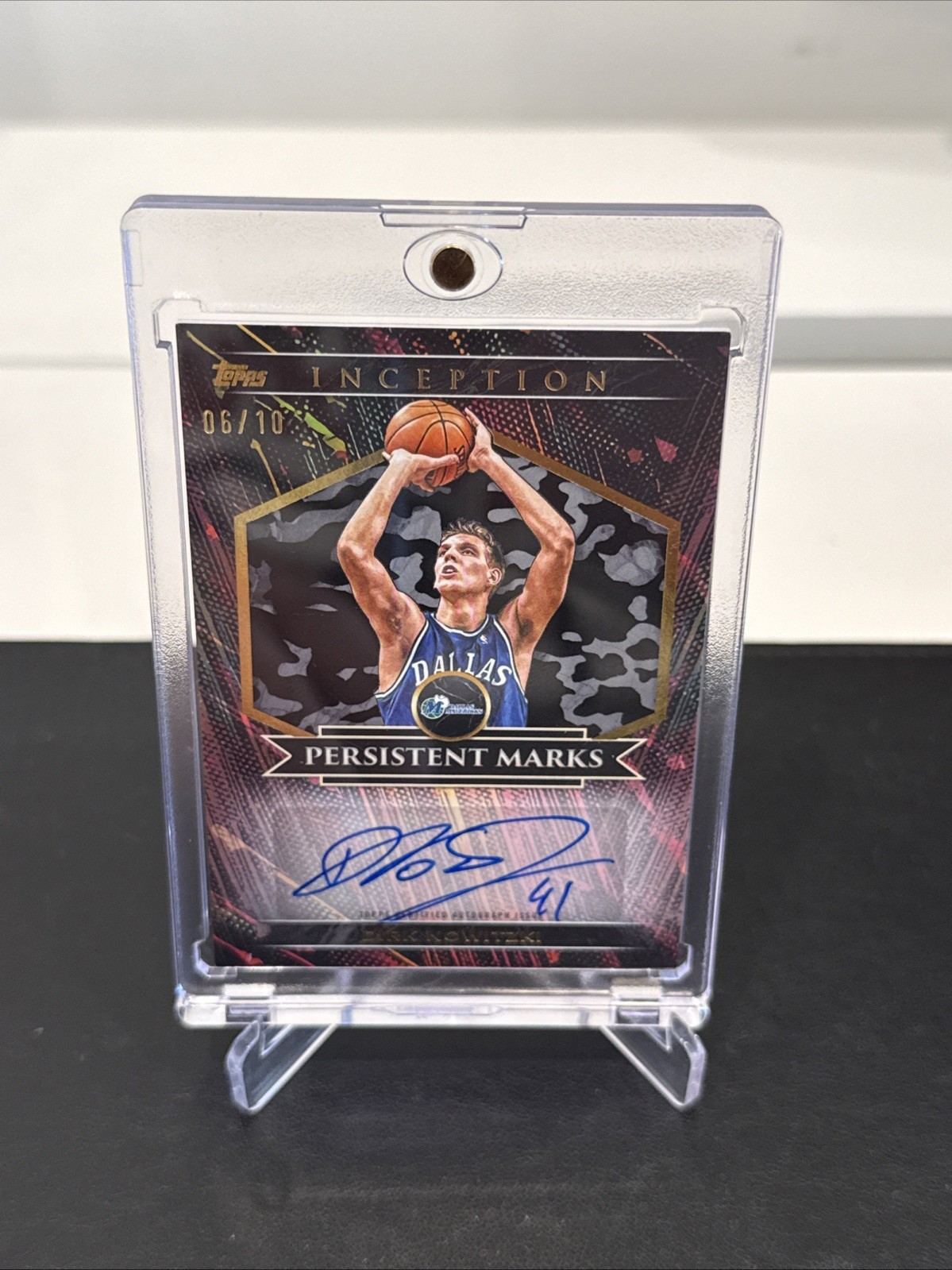 2025-26 Topps Inception Basketball Persistent Marks Auto Dirk Nowitzki /10 PM-DN