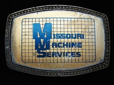 QE15126 VINTAGE 1970s MISSOURI MACHINE SERVICES COMPANY BELT BUCKLE
