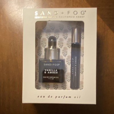 SAND + FOG Vanilla & Amber Eau de Parfum Oil Set Dropper & Roller