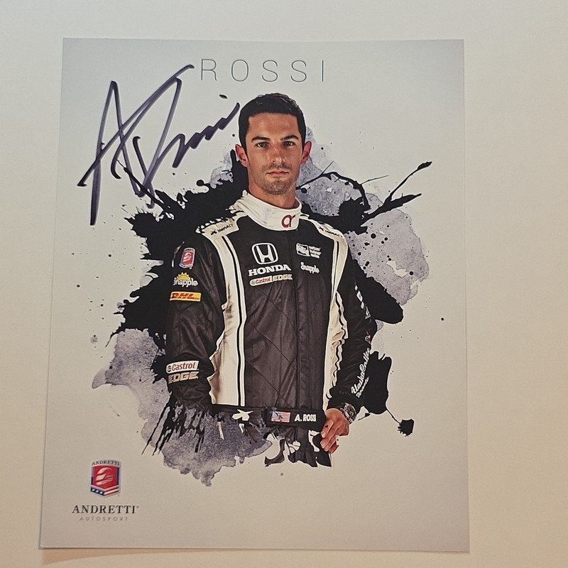Alexander Rossi Andretti Autosport Signed Original Hero Card