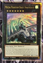 Mecha Phantom Beast Dracossack RA03-EN039 Quarter Century Bonanza Prismatic Ultimate Rare