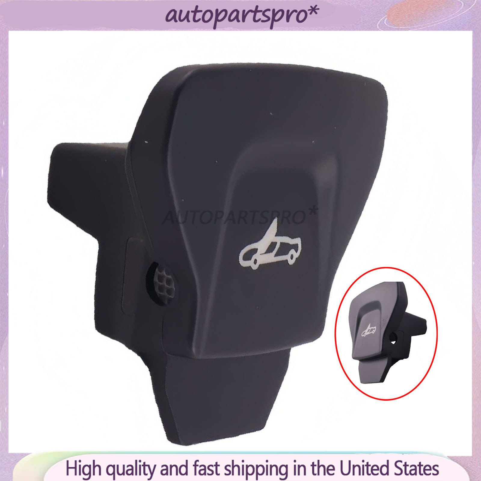 NEW Right Side Door Control Switch Button Black  13M0434CP For McLaren 570S 600L