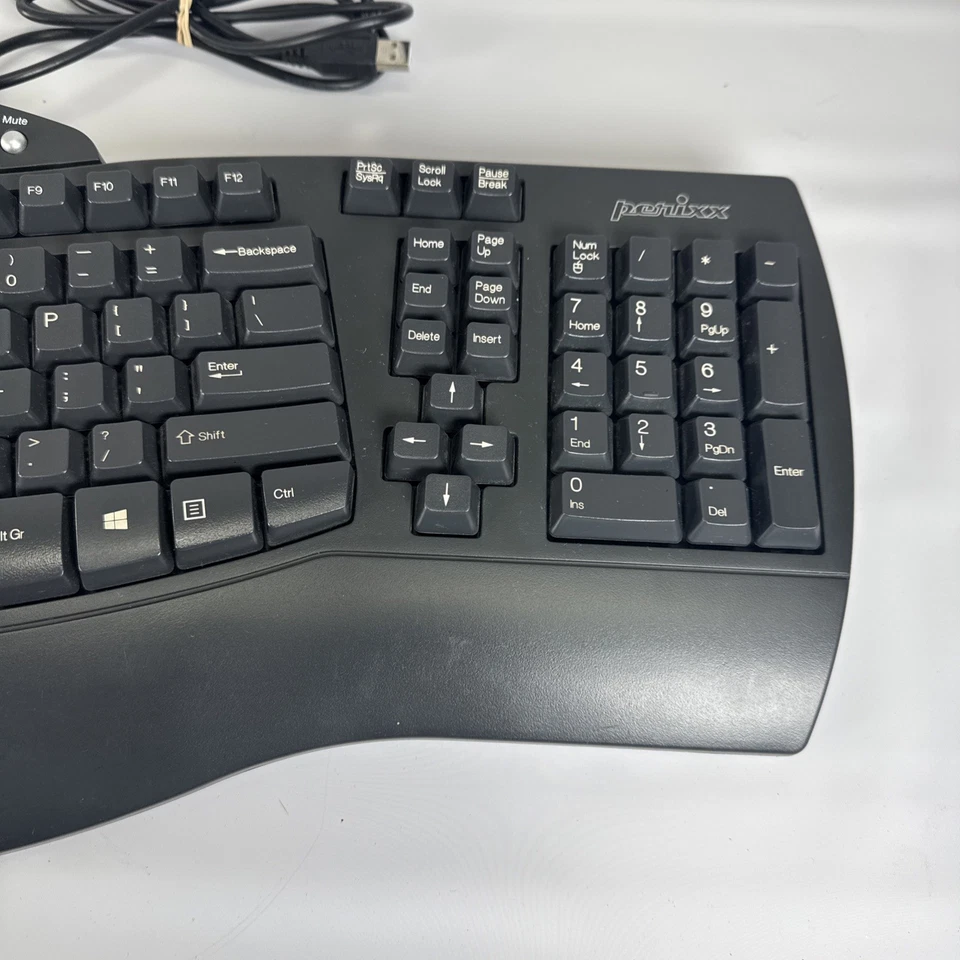 Teclado ergonómico dividido Perixx Periboard-512 diseño ergonómico natural - negro Foto 3 de 4