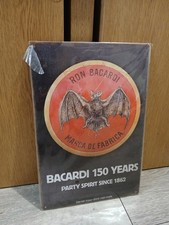 Bacardi 150 Years Tin Sign Home Bar Man Cave Garage