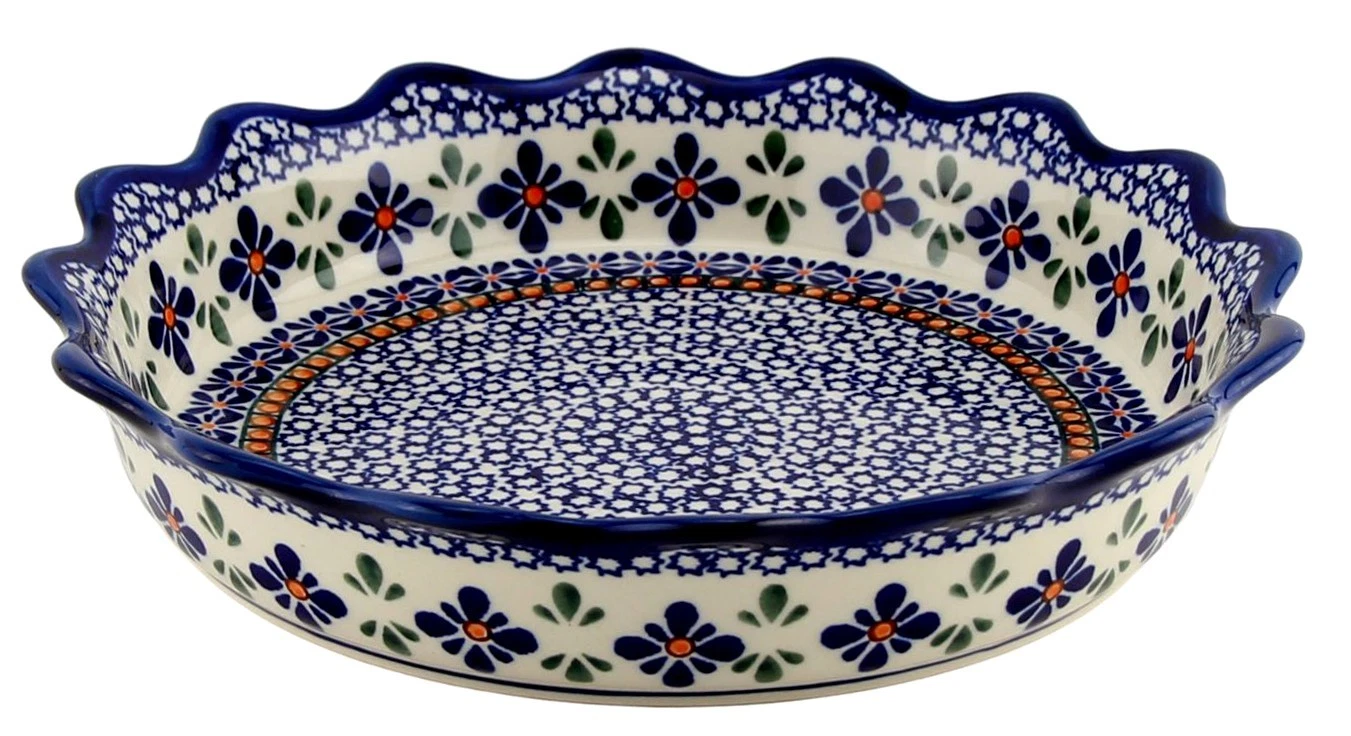 Polish Pottery Quiche / Scalloped Pie Dish 9" Diameter by Zaklady Boleslawiec
Opens in a new window 