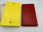 FERRARI RED LEATHER ORGANIZER, PHONE BOOK | NOTEPAD POUCH | RARE IDEA ACCESSORY