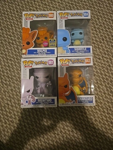 Funko POP! Games Pokemon Vulpix (Flocked) #580 Vinyl Figure,New,Exclusive.