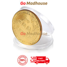 Physical Bitcoin Collectible Coin BTC Casascius Style Crypto Commemorative UK!