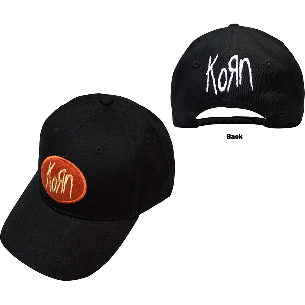 Korn Oval Logo (Back Print) Official Baseball Cap - Image 3