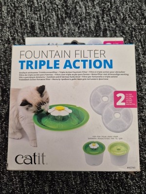 Catit 2.0 Triple-Action Kohlefilter für Catit Blumenbrunnen - 2er Pack