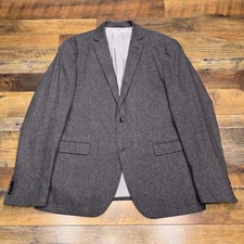 Frank & Oak Laurier Fit Sport Coat Mens 42 Gray Blazer