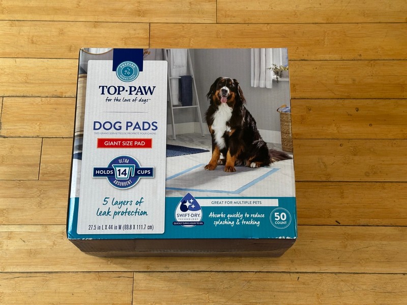Top Paw (XXL) 27.5" x 44" Giant Dog Pads 50 Count, New Sealed Box