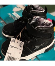 Reebok Maverick Mid Kids Black/White Athletic Sneakers US 5K Synthetic Upper