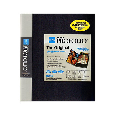Itoya 8.5 x 11 Art Profolio Storage Display Book, 24 Pages 48 Photos (IA-12-8)