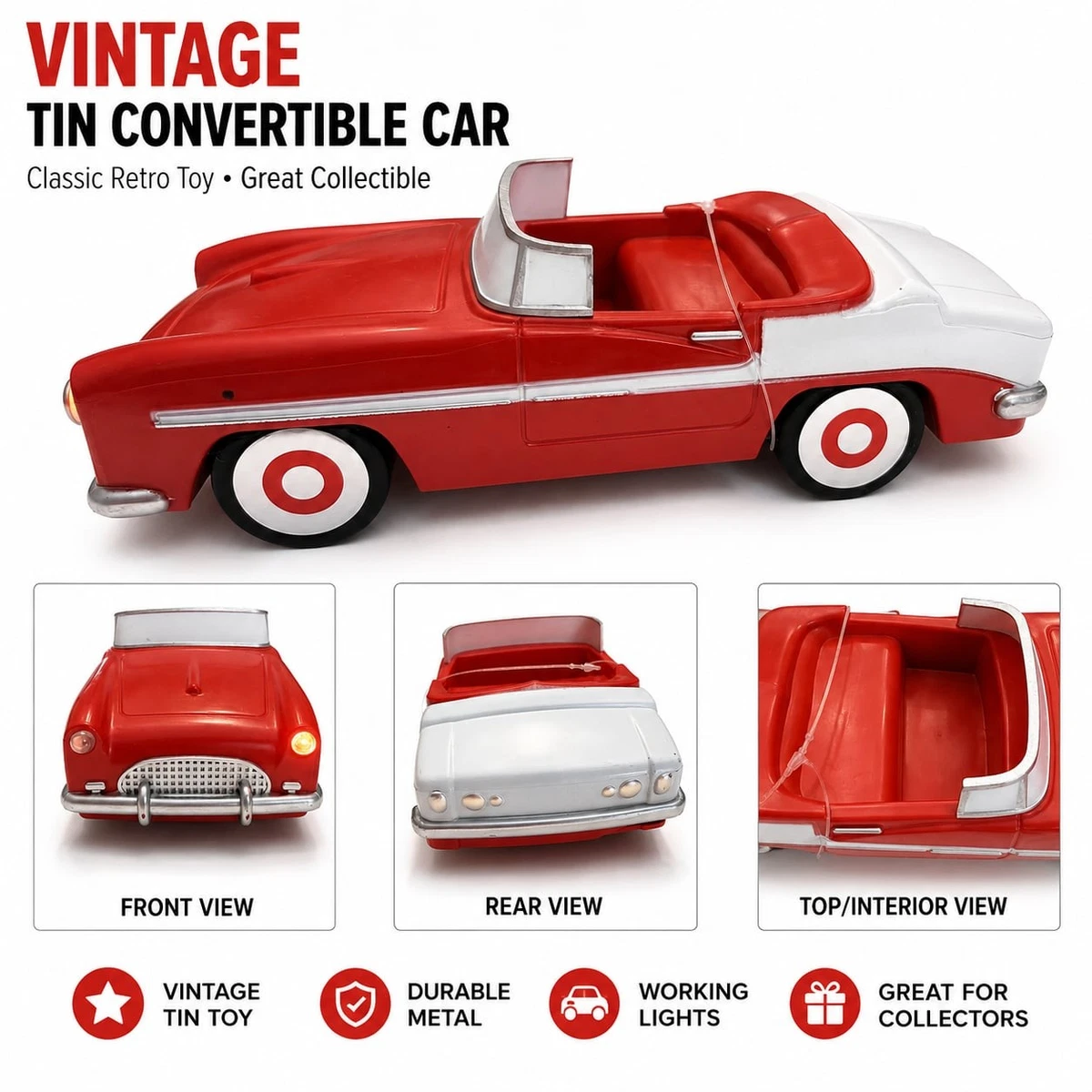 vintage battery operated toy car products for sale | eBay