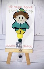 Christmas - Cute Elf badge reel