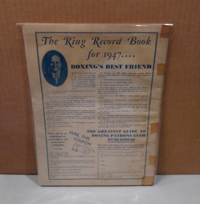 Magazine The Ring Boxing - Avril 1947 - Marcel Cerdan En Une (État D'usage, Original)