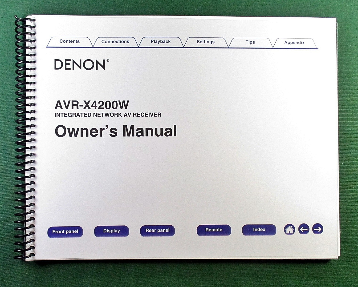 Denon AVR-X4200W Instruction Manual: Full Color 350 Pages & 