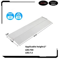 3.38" Height Portable Self Supporting Aluminum Angled Entry Threshold Ramp