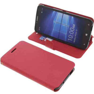 Tasche für Alcatel One Touch Idol 4 Pro Book-Style Schutz Hülle Handytasche Rot
