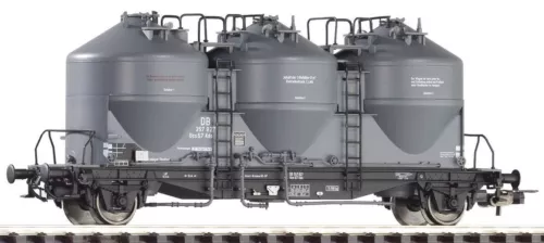 PIKO 54510 - 3 Zementsilowagen Kds67, DB, Ep III (3 Bottiche), NEUHEIT